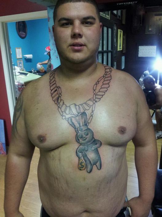 买不起金项链就纹一个吧 买不起金项链就纹一个吧