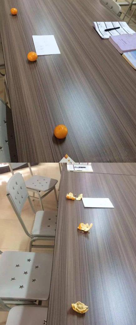 千万不要用橘子去占座 千万不要用橘子去占座