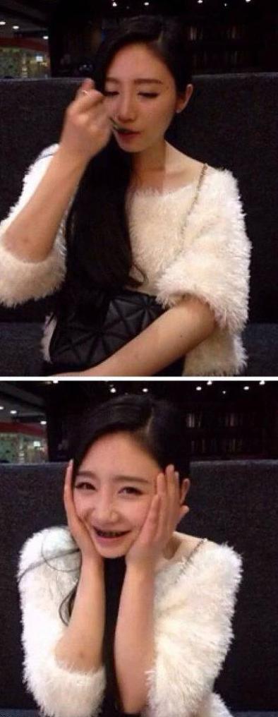 喝完芝麻糊之后的明艳笑容 喝完芝麻糊之后的明艳笑容