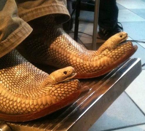 如假包换的真蛇皮皮鞋 如假包换的真蛇皮皮鞋