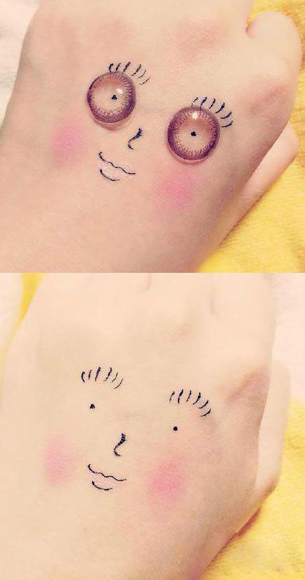 戴美瞳和不戴美瞳的区别…… 戴美瞳和不戴美瞳的区别……