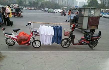 最奇葩的摆地摊方式 最奇葩的摆地摊方式