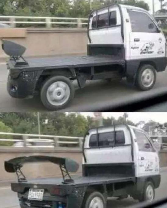 朋友开了辆车叫我改装、说要加尾翼、然后… 朋友开了辆车叫我改装、说要加尾翼、然后…