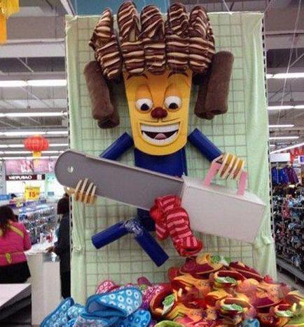 超市大妈估计是学设计毕业的吧 超市大妈估计是学设计毕业的吧