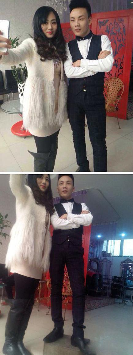 跟女神照相真不容易。 跟女神照相真不容易。