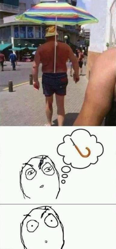 这么大的雨伞应该是直柄的 这么大的雨伞应该是直柄的